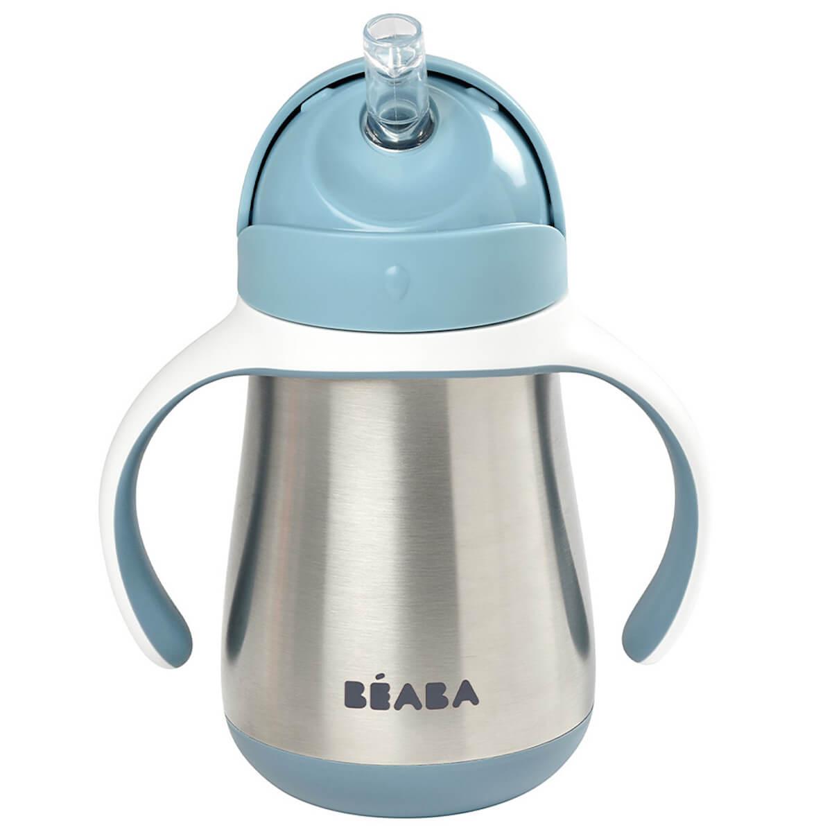 TAZA INOX 250ML C/CAÑITA C/ASAS WINDY BLUE