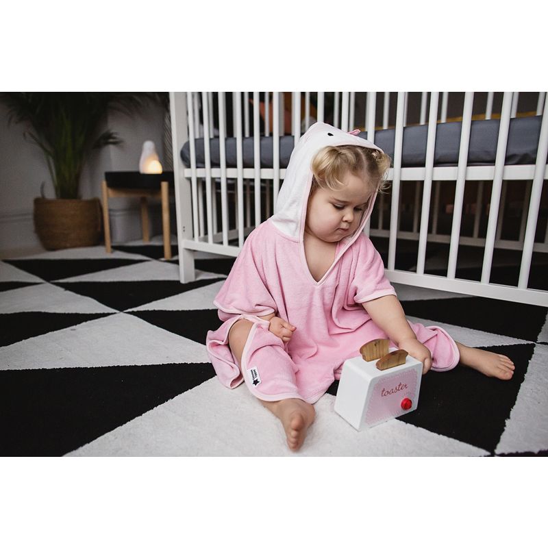 TOALLA PONCHO ROSA