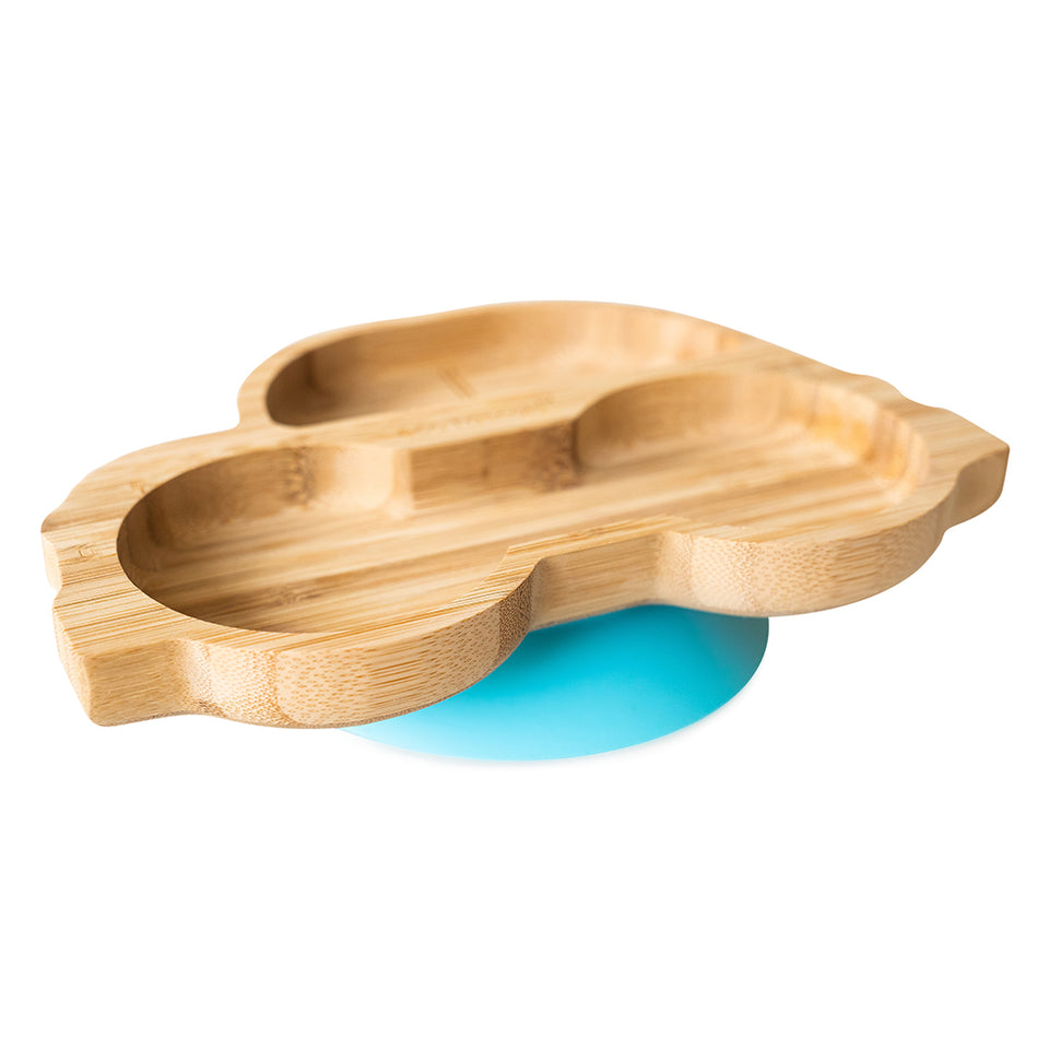 PLATO BAMBOO COCHE AZUL ECO RASCALS