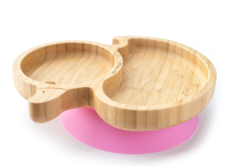 PLATO BAMBOO PATO ROSA ECO RASCALS