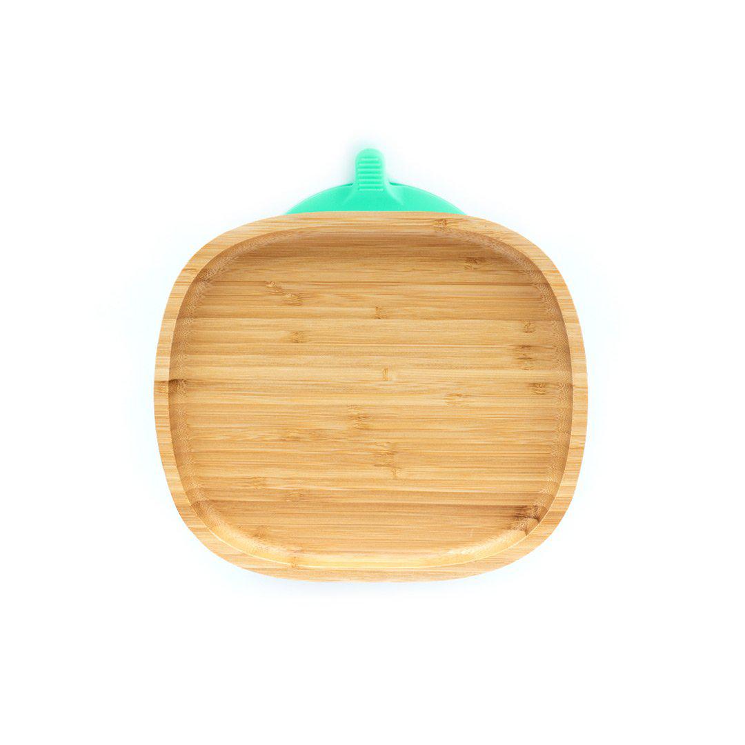 PLATO BAMBOO TODDLER SIN SECCIONES VERDE ECO RASCALS