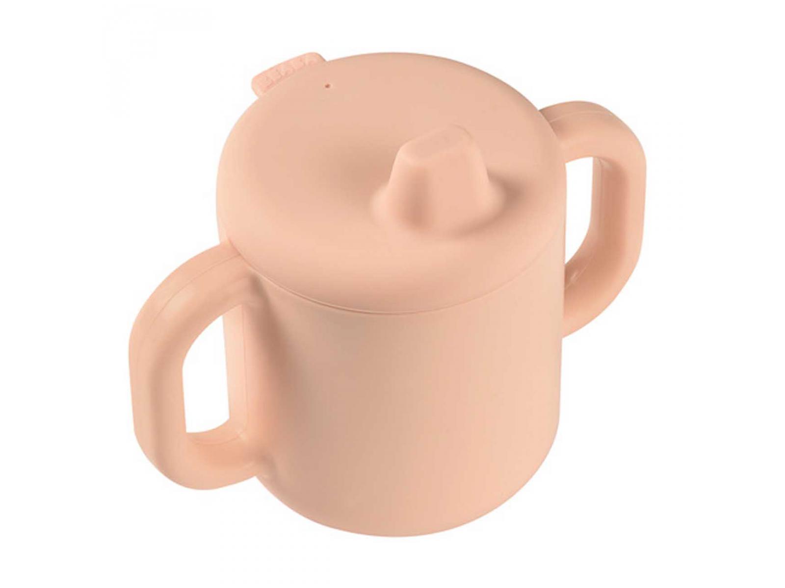 TAZA DE APRENDIZAJE SILICONA ROSA