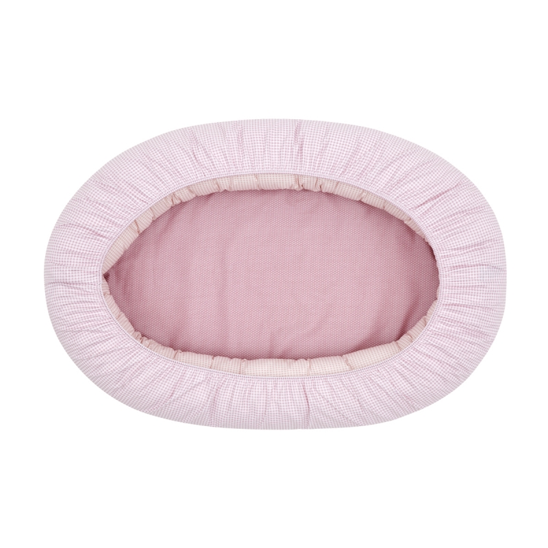 CUNA NIDO BEBE VICHY10 ROSA 55X90X15CM