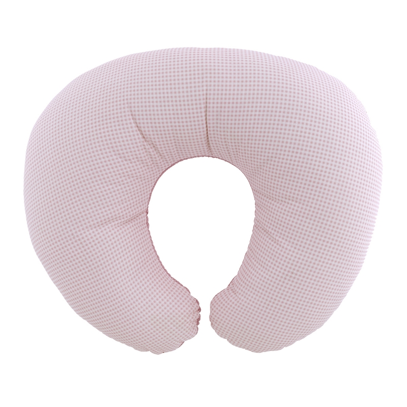 ALMOHADA DE LACTANCIA PEQUEÑA VICHY10 ROSA