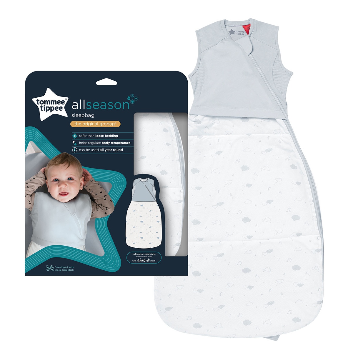 SACO DORMIR SLEEPBAG ALL SEASONS MULTITOG 0-6M