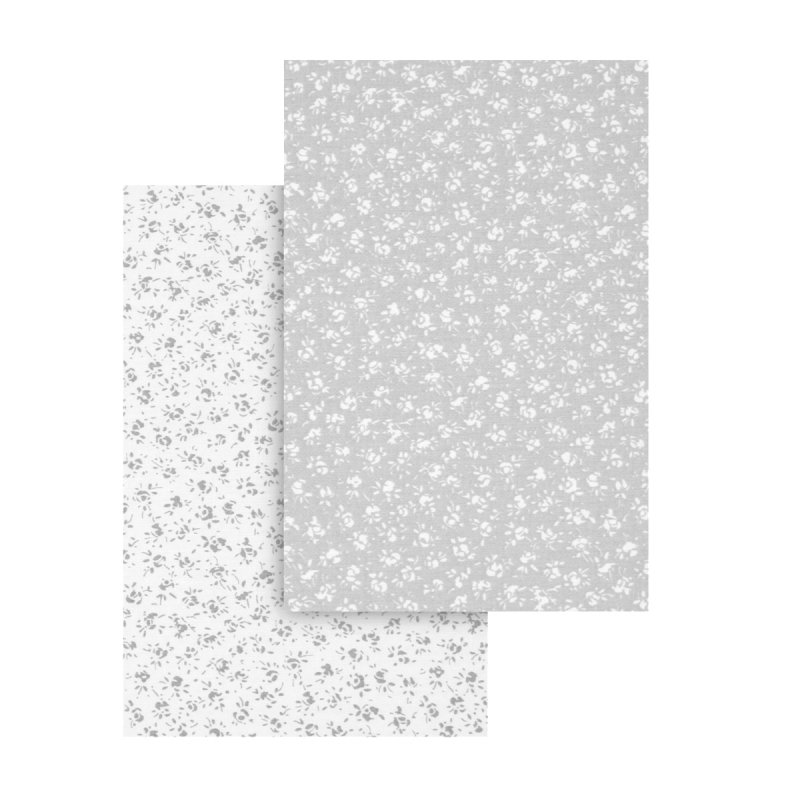SABANA BAJERA CAPAZO PACK 2 UNDS LIBERTY GRIS