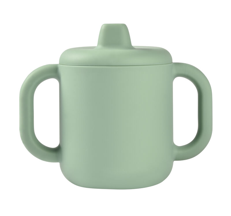 TAZA DE APRENDIZAJE SILICONA VERDE SALVIA