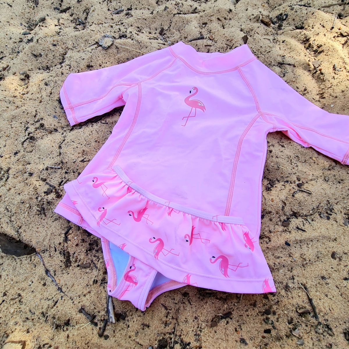 BRAGA BIKINI BTBOX UPF 50+ FLAMINGOS 4-5 AÑOS