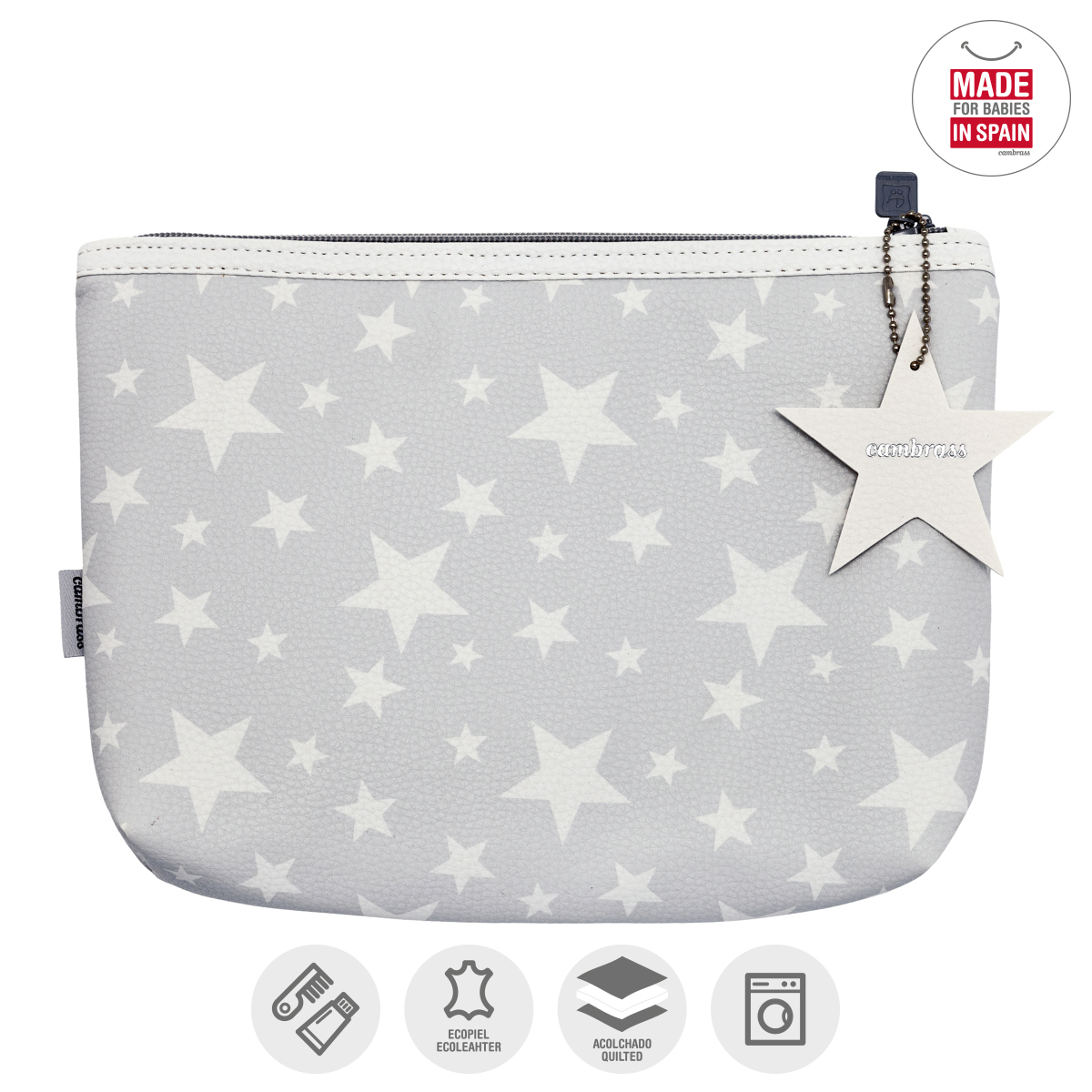 BOLSA DE ASEO ETOILE GRIS 6X28X20