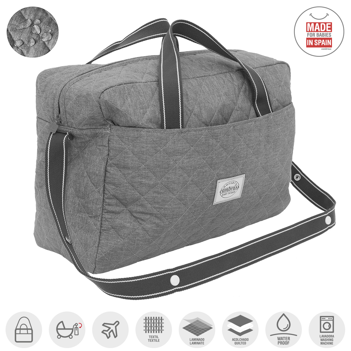 BOLSO MALETIN NARROW GRIS