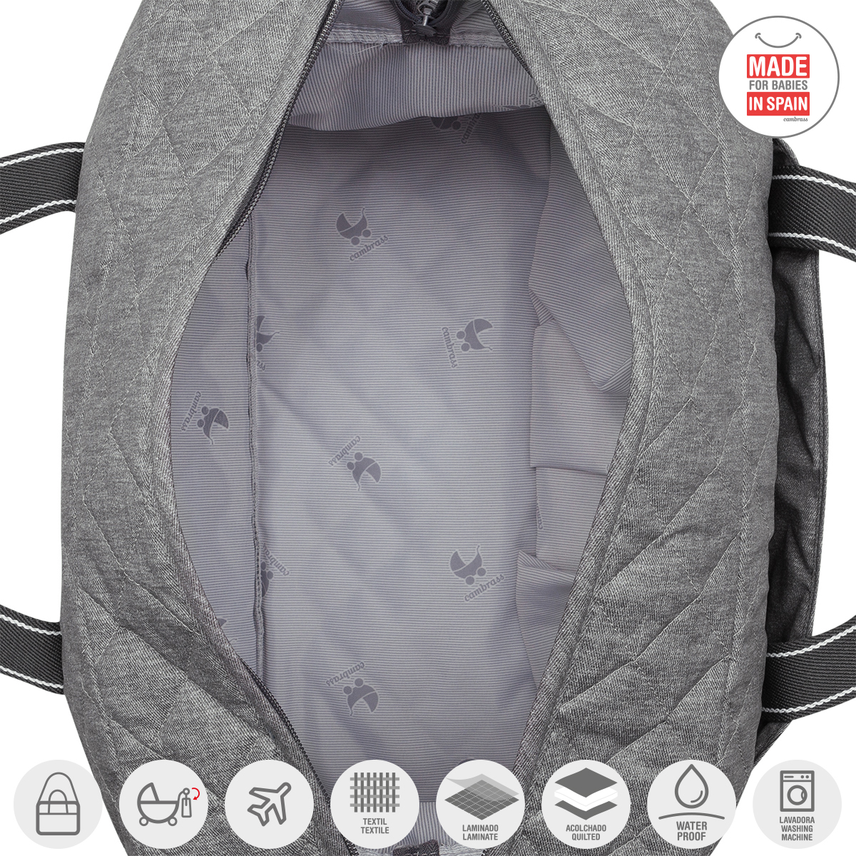 BOLSO MALETIN NARROW GRIS