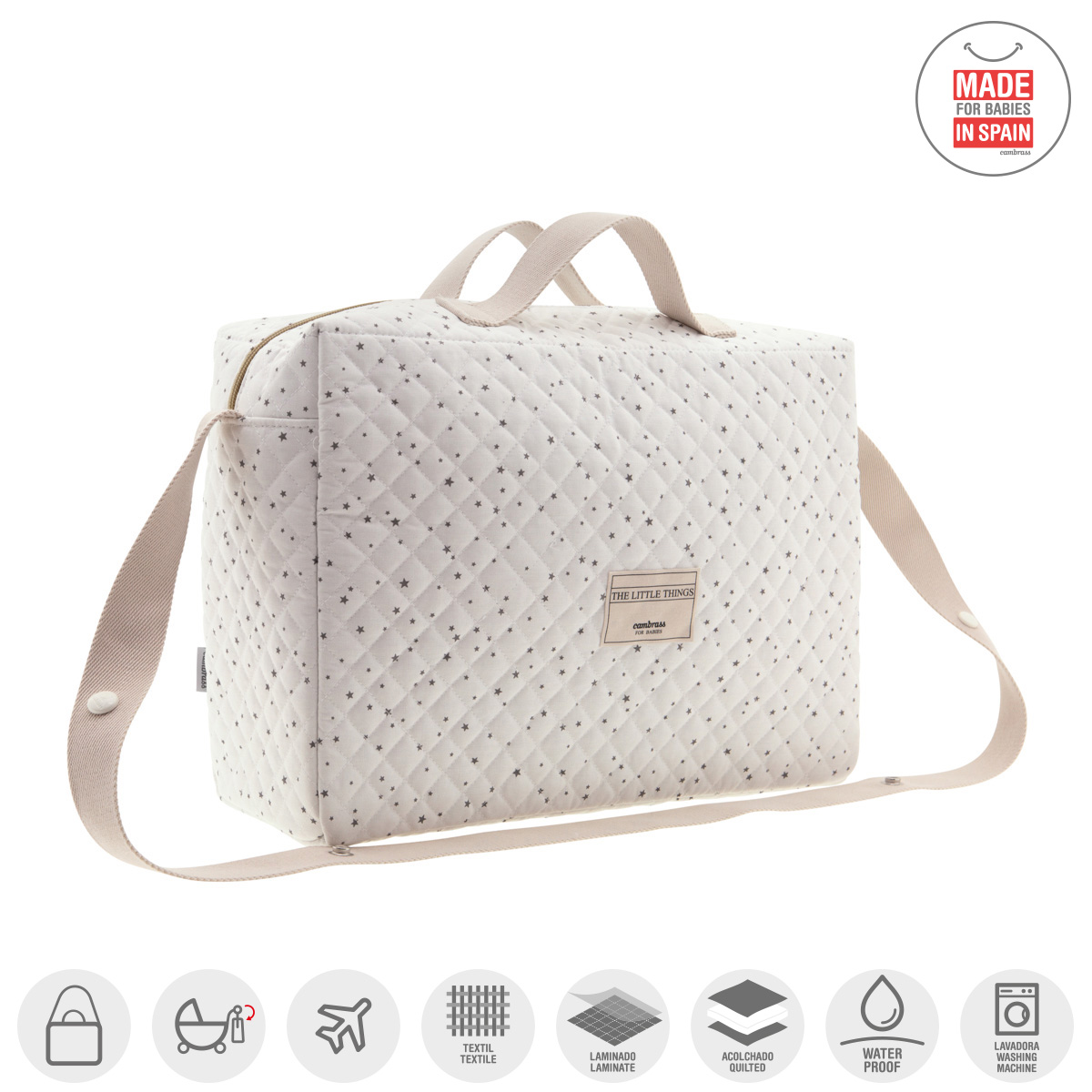 BOLSO MATERNAL TABELA ASTRI GRIS