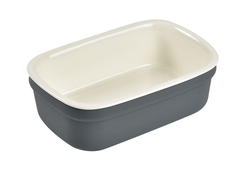 FIAMBRERA CERAMICA LUNCH BOX GRIS/VERDE SAGE