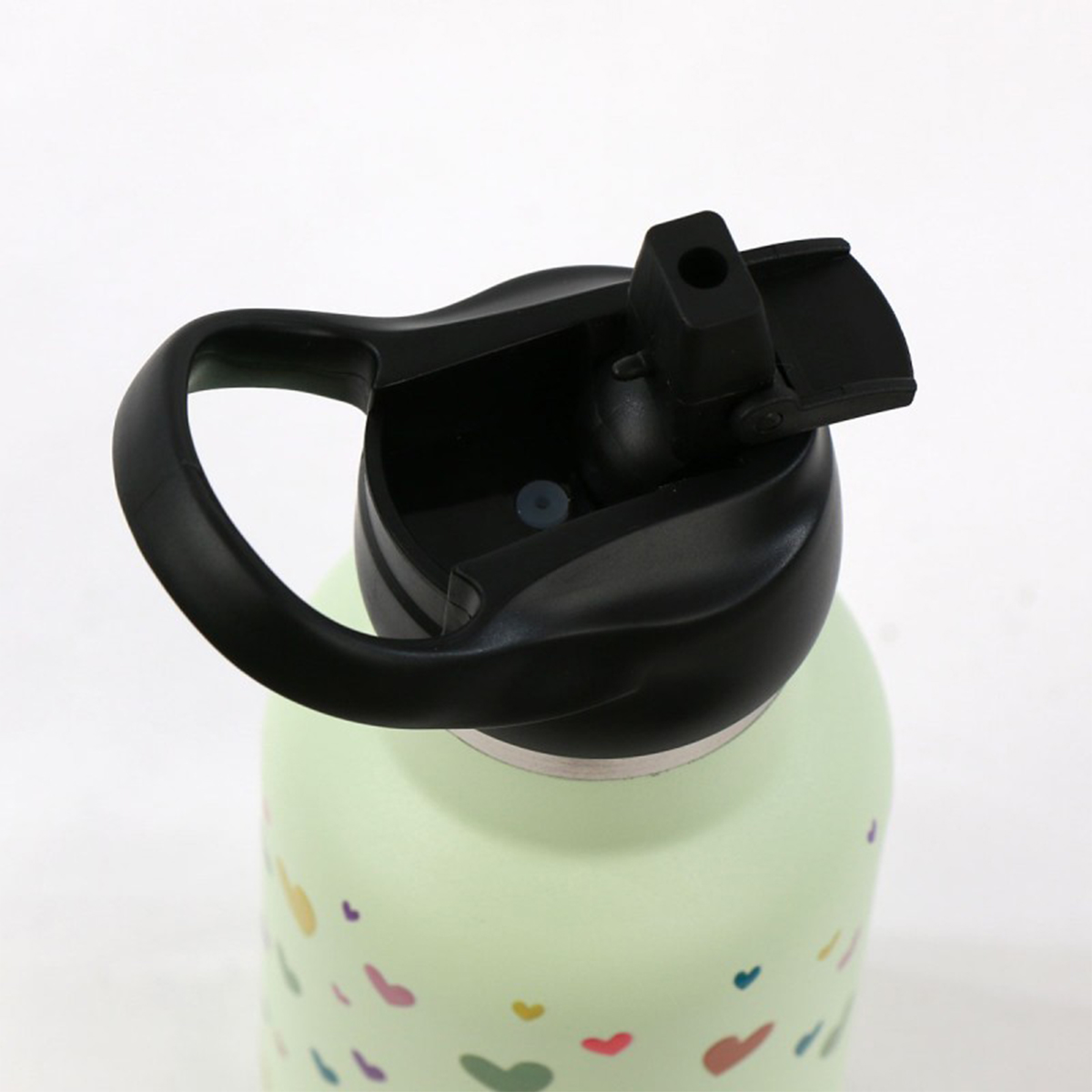 BOTELLA TERMICA RUNBOTT 350ML +TAPON SPORT CORAZONES MELON