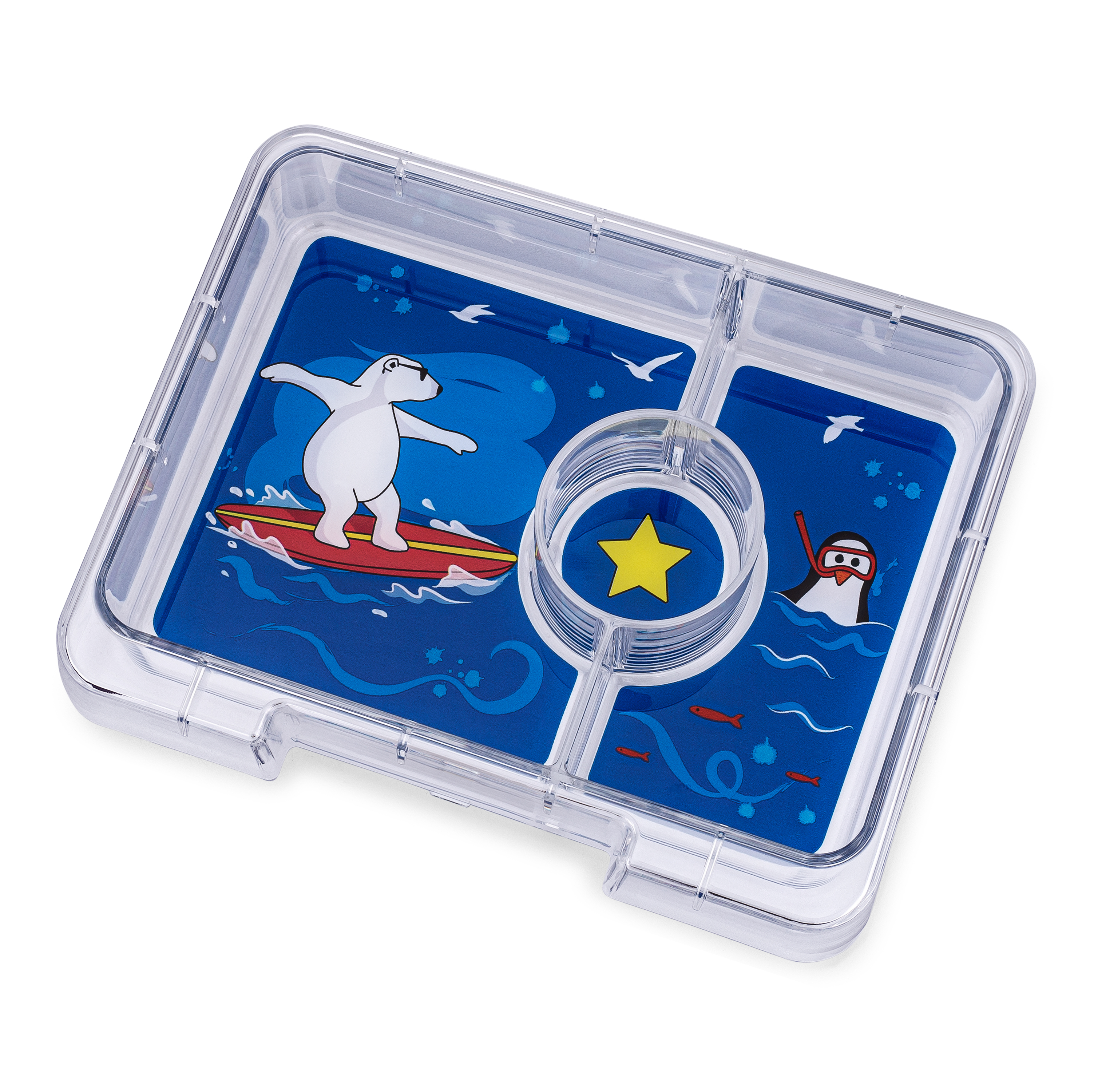 YUMBOX SNACK 3C SURF BLUE+POLAR BEAR