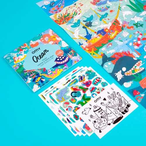 OMY POSTER XL OMY OCEAN SEA LIFE+PEGATINAS