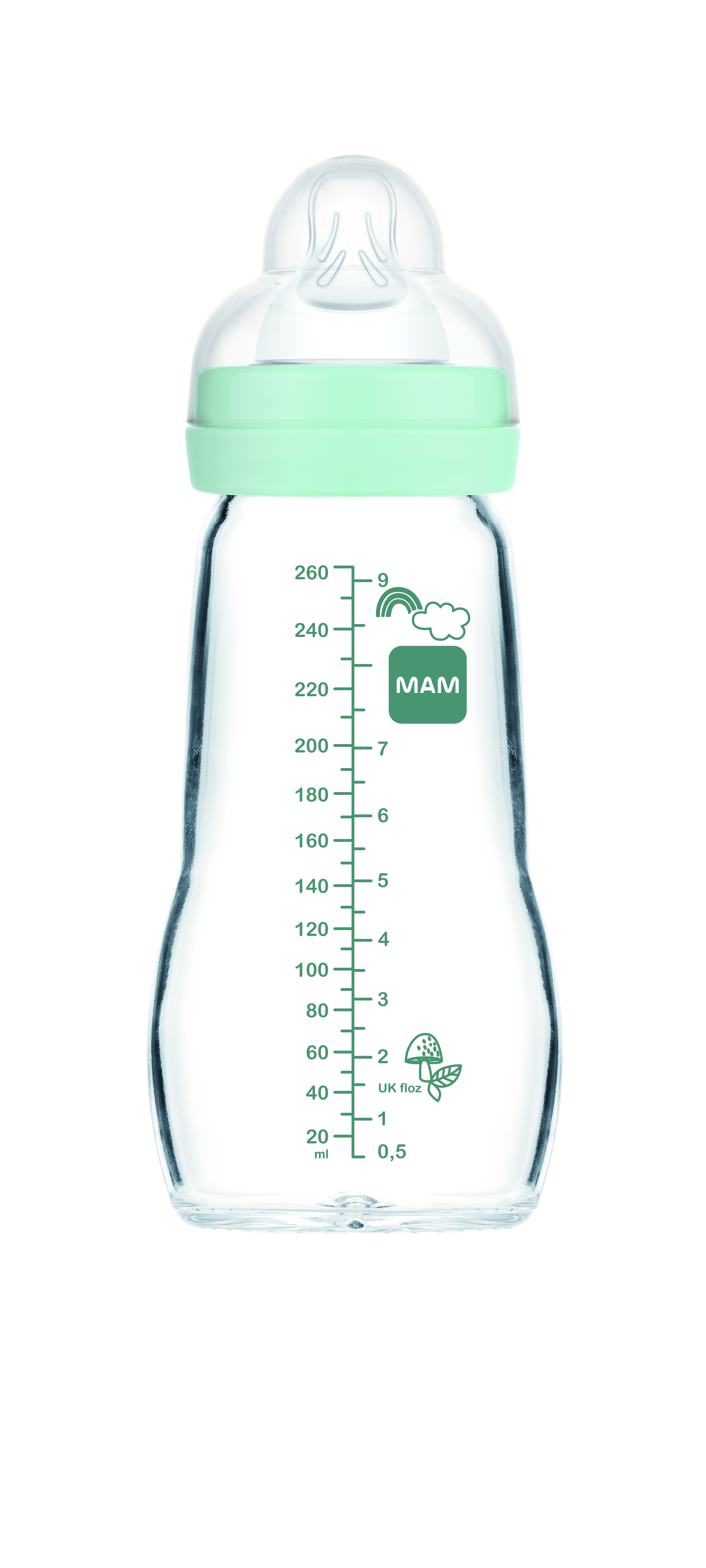 MAM BIBERON CRISTAL FEEL GOOD 260ML AZUL