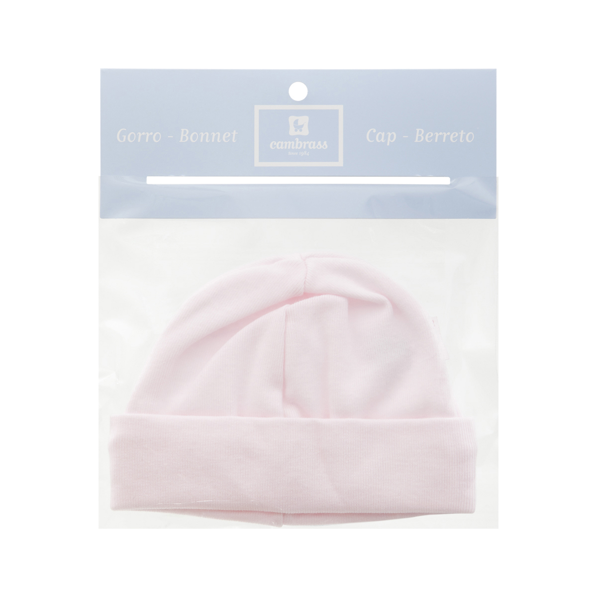 GORRO TRICOT LISO ROSA T.0