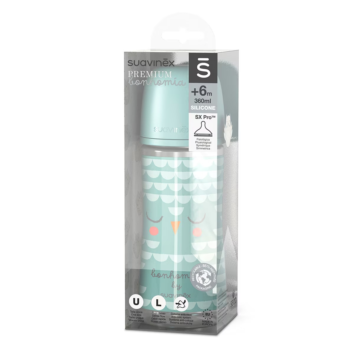 BIBERON 360ML PA SX FIS FL S FEATHER VD I3