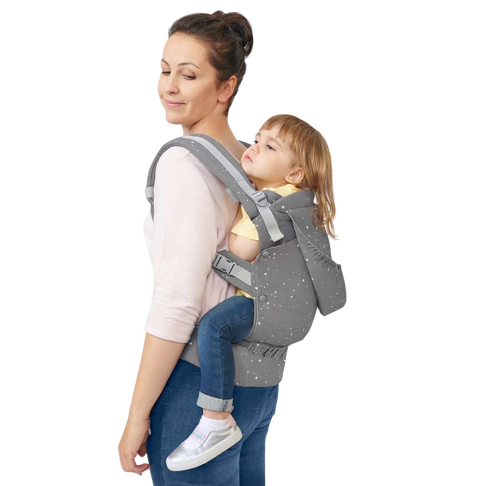 MOCHILA DE PORTE HUGGY GREY STARS