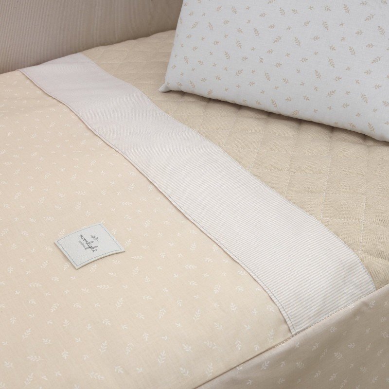 COLCHA+PROTECTOR CUNA 60 FRESCO BEIG