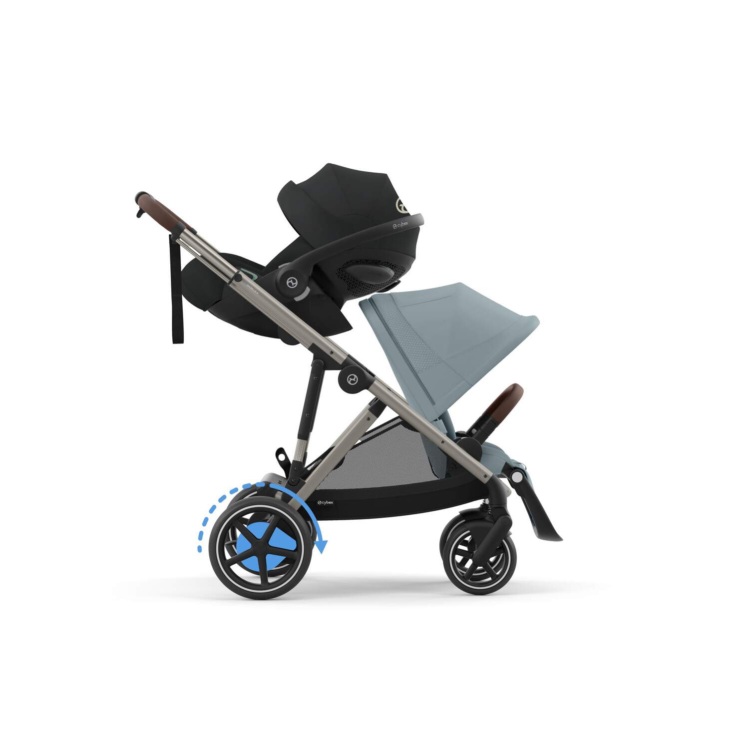 CYBEX eGAZELLE Taupe Sky Blue