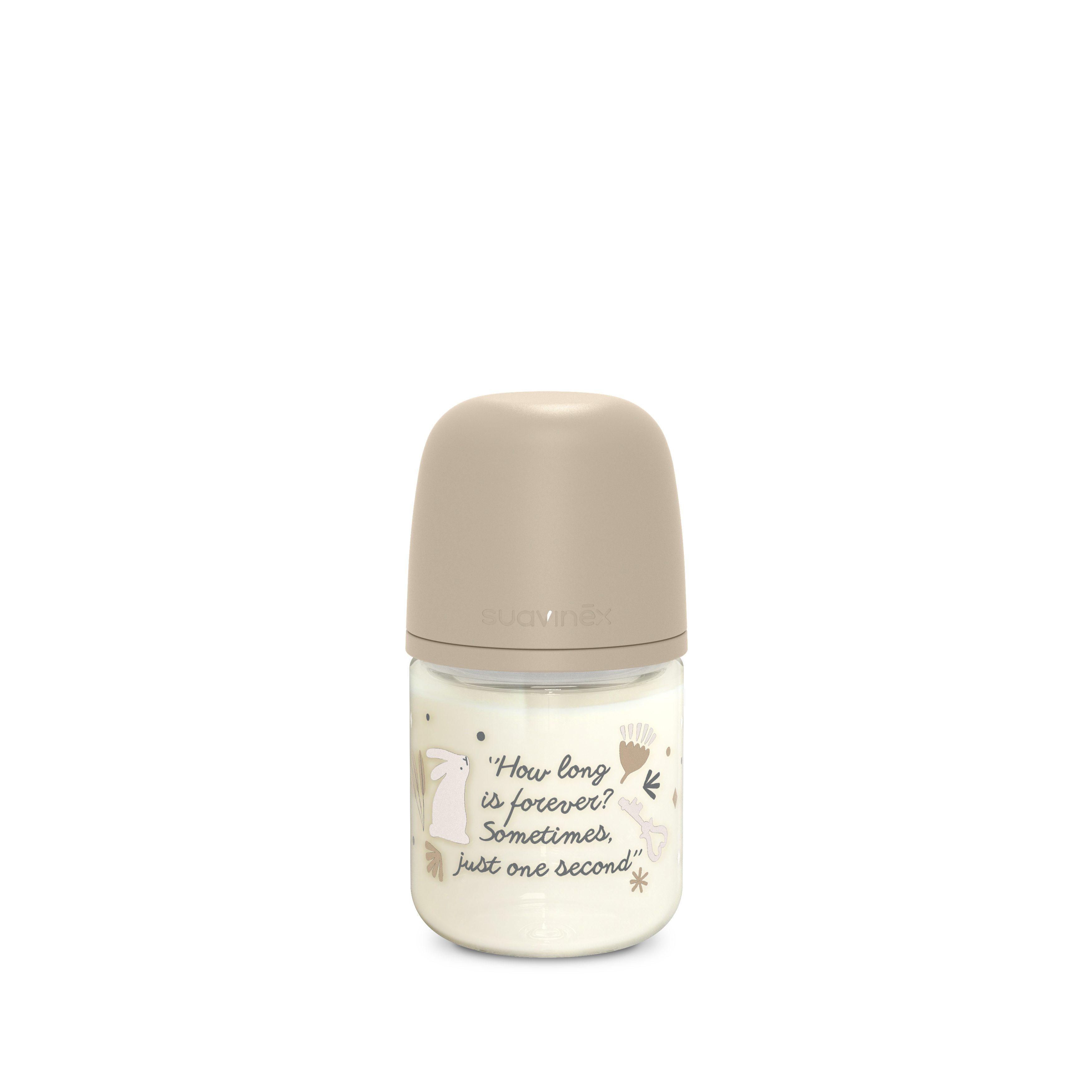BIBERÓN CRISTAL 120ML WONDERLAND BEIGE  