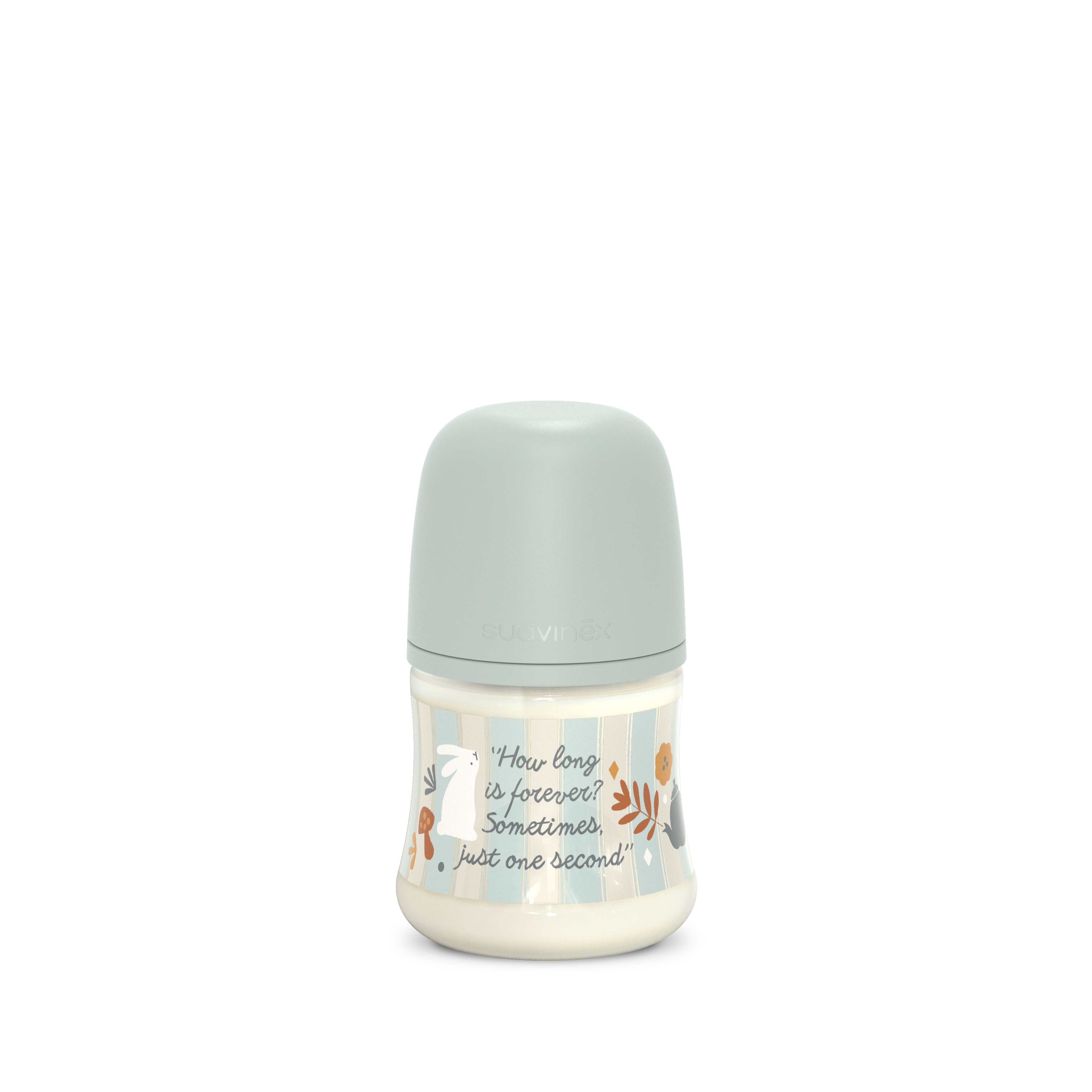 BIBERÓN Poliamida 150ML WONDERLAND RAYAS AZUL