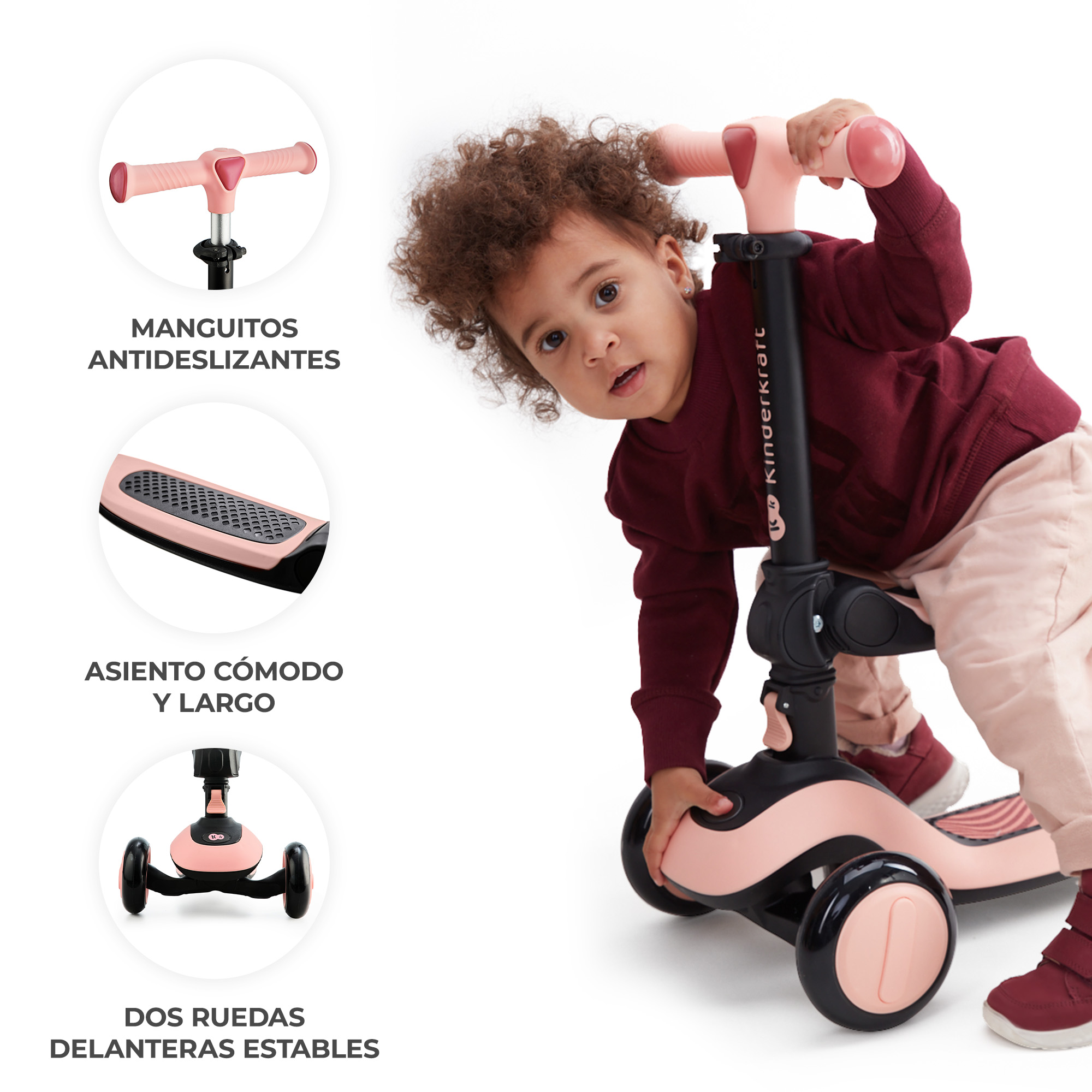 PATINETE HALLEY ROSE PINK