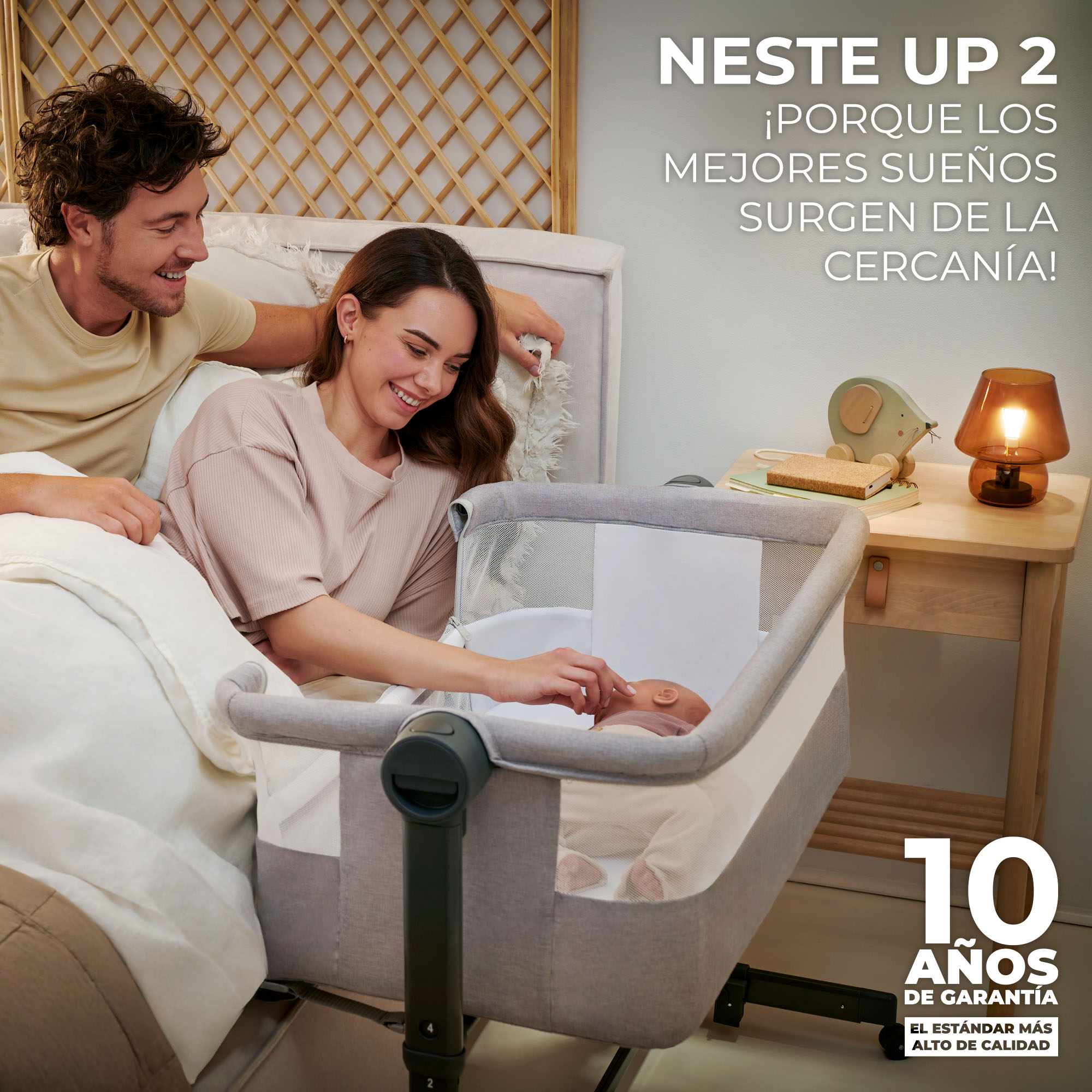 MINICUNA COLECHO NESTE UP 2 LIGHT GREY