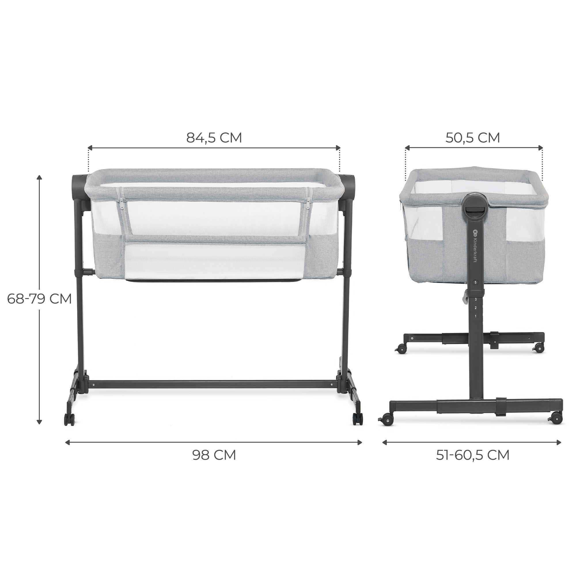 MINICUNA COLECHO NESTE UP 2 LIGHT GREY