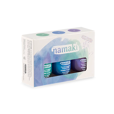 PACK DE 3 ESMALTES AL AGUA AURORA BOREAL