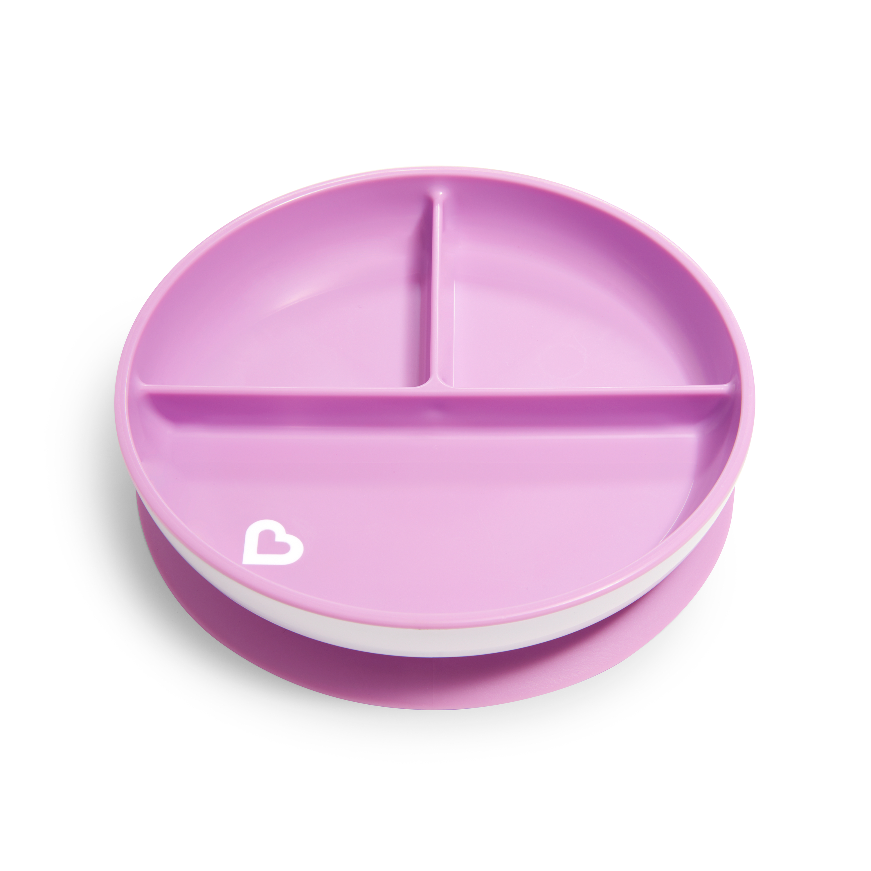 MUNCHKIN Stay Put - Plato con Ventosa y compartimentos, 1 Unidad surtido 4 colores