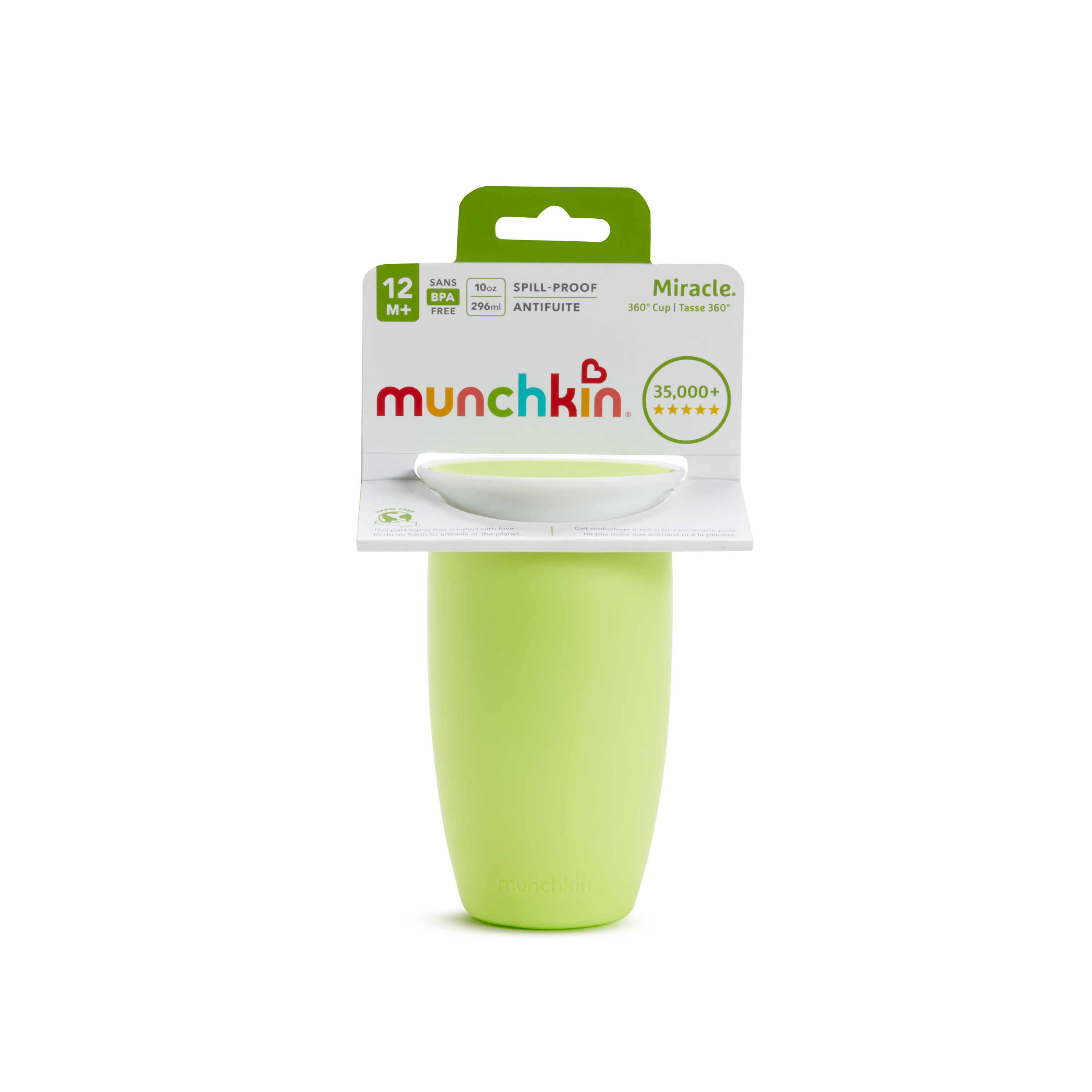 MUNCHKIN Miracle 360º - Taza antigoteo con asas 295ml