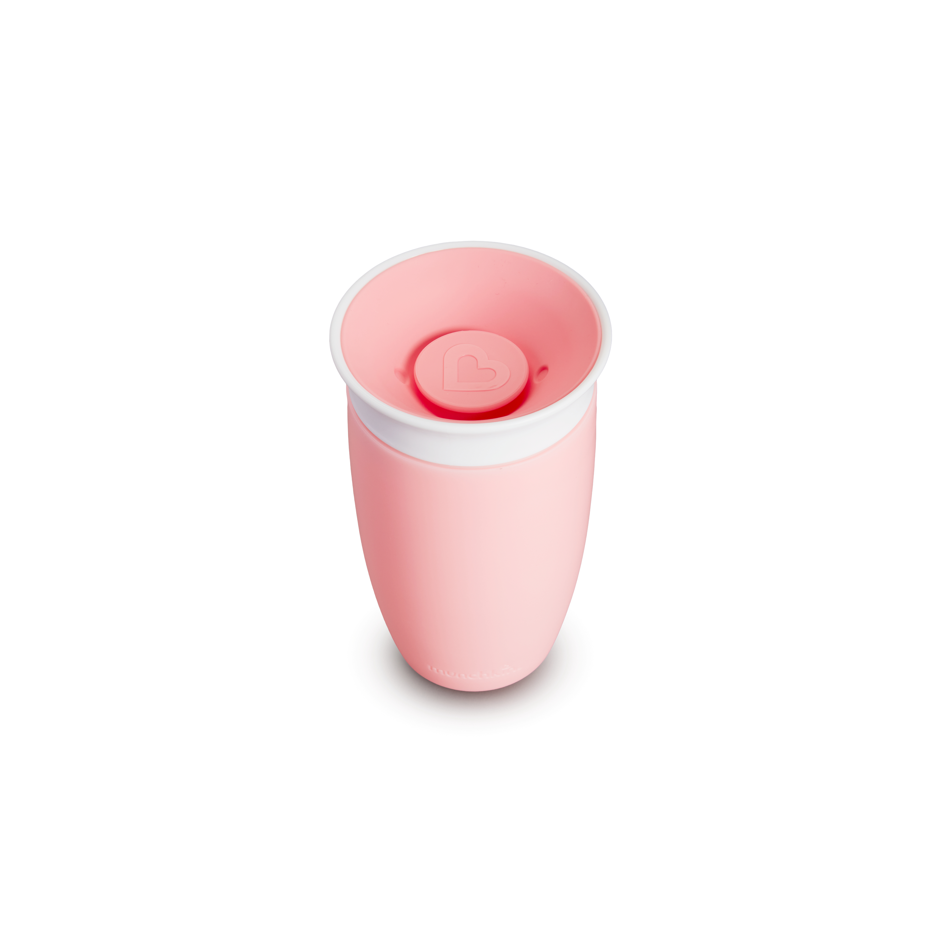 MUNCHKIN Miracle 360º - Taza antigoteo con asas 295mlEl vaso Miracle 360° es el primer vaso infantil inventado pensando tanto en los niños como en los papás, que elimina los derrames y cuida de la salud de los dientes. Al poder beber por cualquier parte del borde, como en un vaso normal, contribuye al correcto desarrollo de los músculos bucales. Y como no tiene pitorros, pajitas ni piezas extra, el vaso Miracle 360° es fácil de usar e incluso más fácil de limpiar.    Disponible en 4 colores: azul, rosa, verde y morado.
