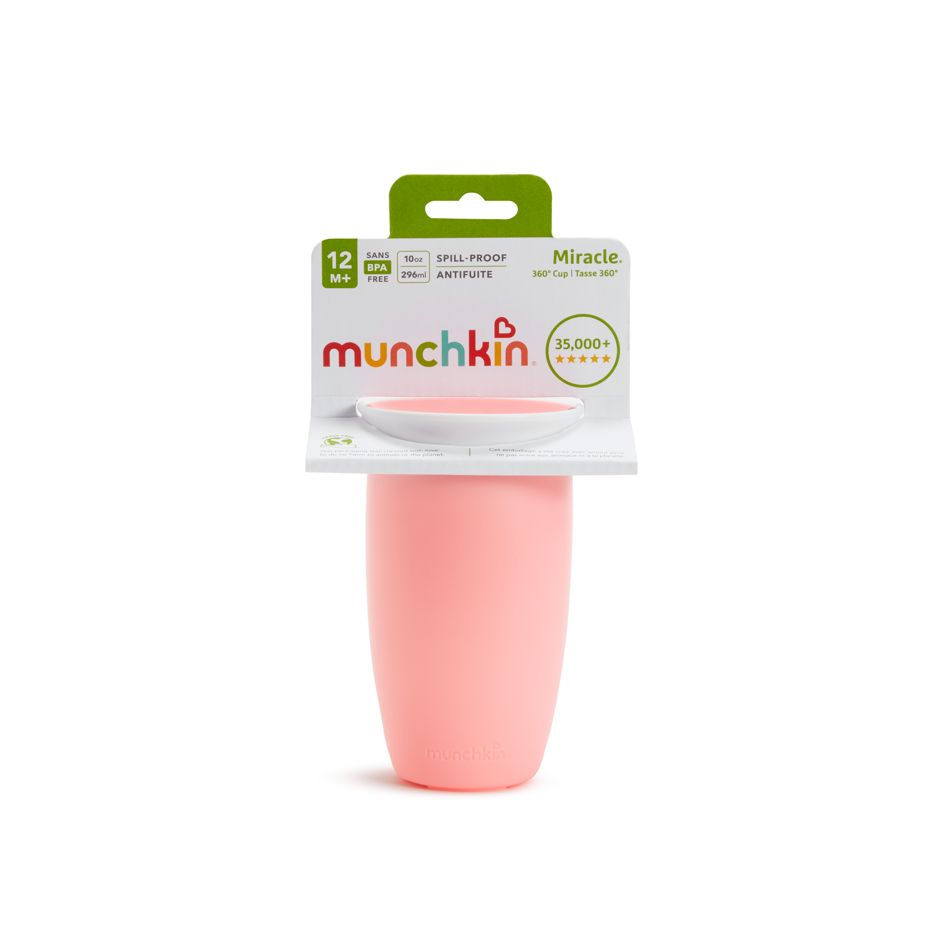 MUNCHKIN Miracle 360º - Taza antigoteo con asas 295ml