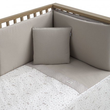 COLCHA+PROTECTOR CUNA 60 ABETE BEIG