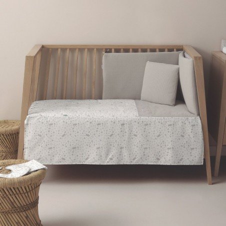 COLCHA+PROTECTOR CUNA 60 ABETE BEIG