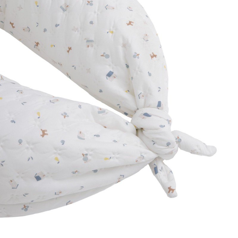 ALMOHADA DE LACTANCIA LUNA HOUSE AZUL