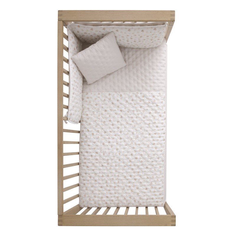 COLCHA+PROTECTOR CUNA 60 BRANCH BEIG