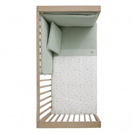 COLCHA+PROTECTOR CUNA 60 ARDI VERDE