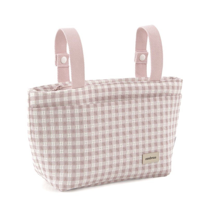 BOLSO ORGANIZADOR VICHY ROSA 13X38X20 CM