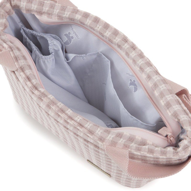 BOLSO ORGANIZADOR VICHY ROSA 13X38X20 CM