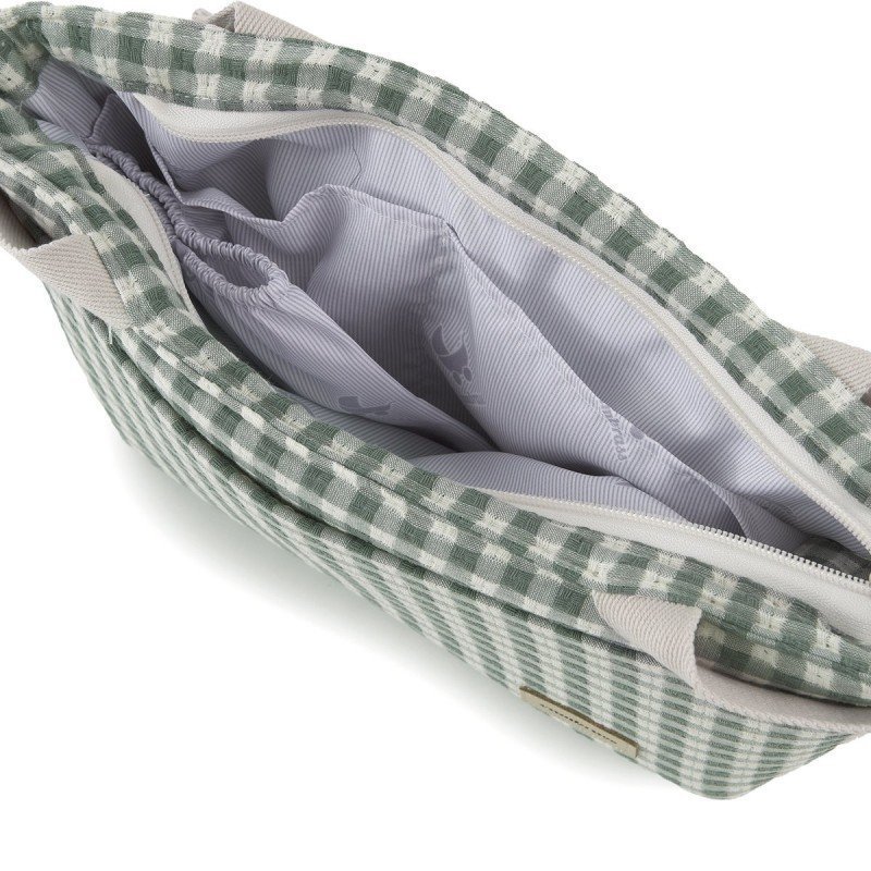 BOLSO ORGANIZADOR VICHY VERDE 13X38X20 CM