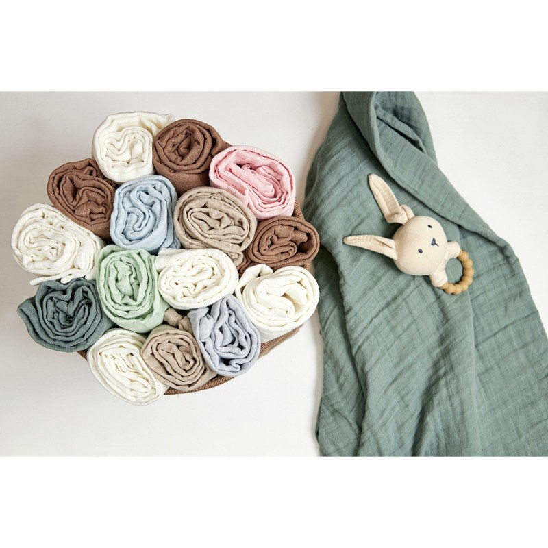 MUSELINA LAVADA GDE PACK DE 2 120x120 CM ME-UNI SOFT SAND/GREIGE (copia)