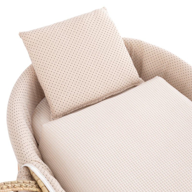 CAPAZO ACOLCHADO BEBE MIO CUCO TOPEKA TOPOS/BEIGE +PATAS NATURAL