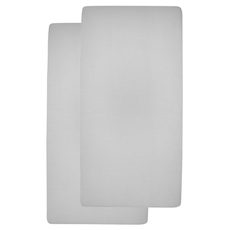 MEYCO SABANA BAJ.AJUS.CUNA 60 - PACK DE 2 - 60x120 CM ME-UNI LIGHT GREY