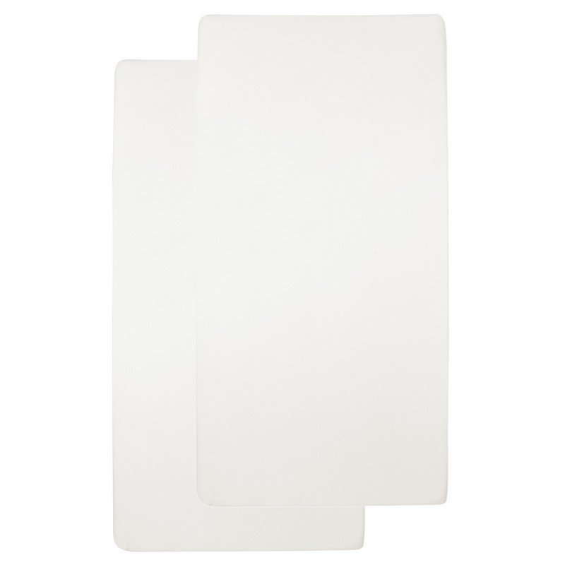 MEYCO SABANA BAJ.AJUS.CUNA 60 - PACK DE 2 - 60x120 CM ME-UNI OFF WHITE