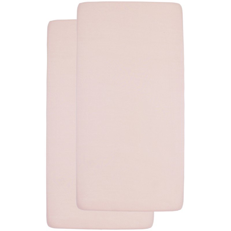 MEYCO SABANA BAJ.AJUS.CUNA 60 - PACK DE 2 - 60x120 CM ME-UNI SOFT PINK