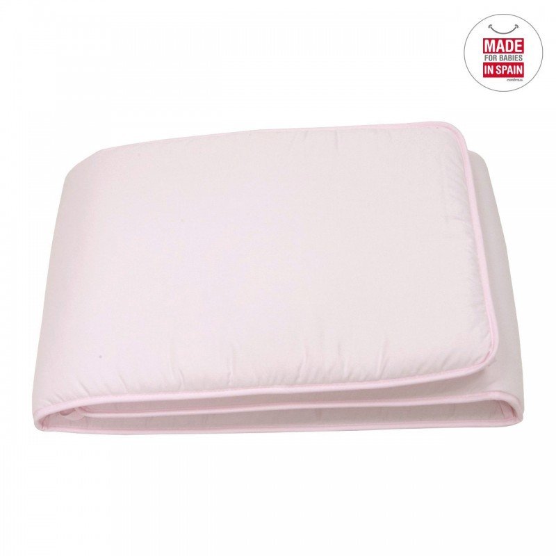 PROTECTOR DE CUNA 60 LISO ROSA